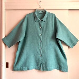 Bryan Walker Linen Tunic Top L XL XXL 2x